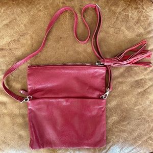 Roots Tassel Red Handbag